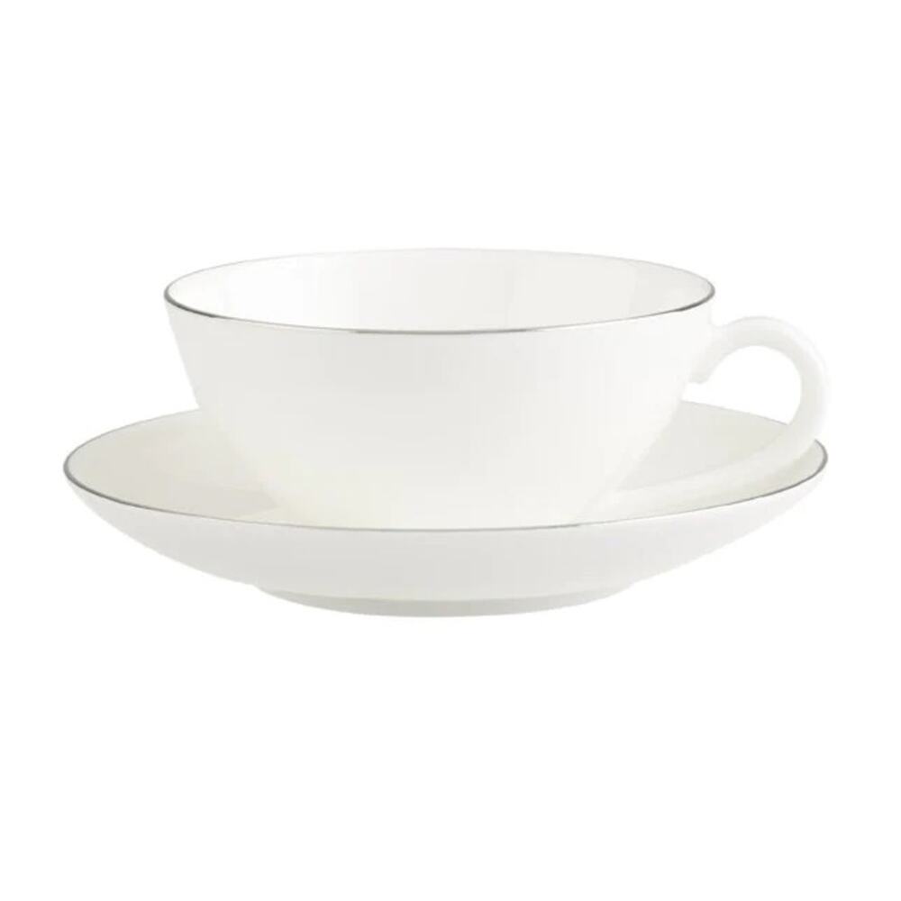 NWT Villeroy & Boch Anmut Platinum No.1 Tea Cup & Saucer 12 Avail Price per 2